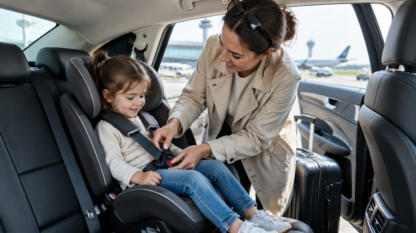 Une voiture familiale pour les transferts aéroport à Dubai