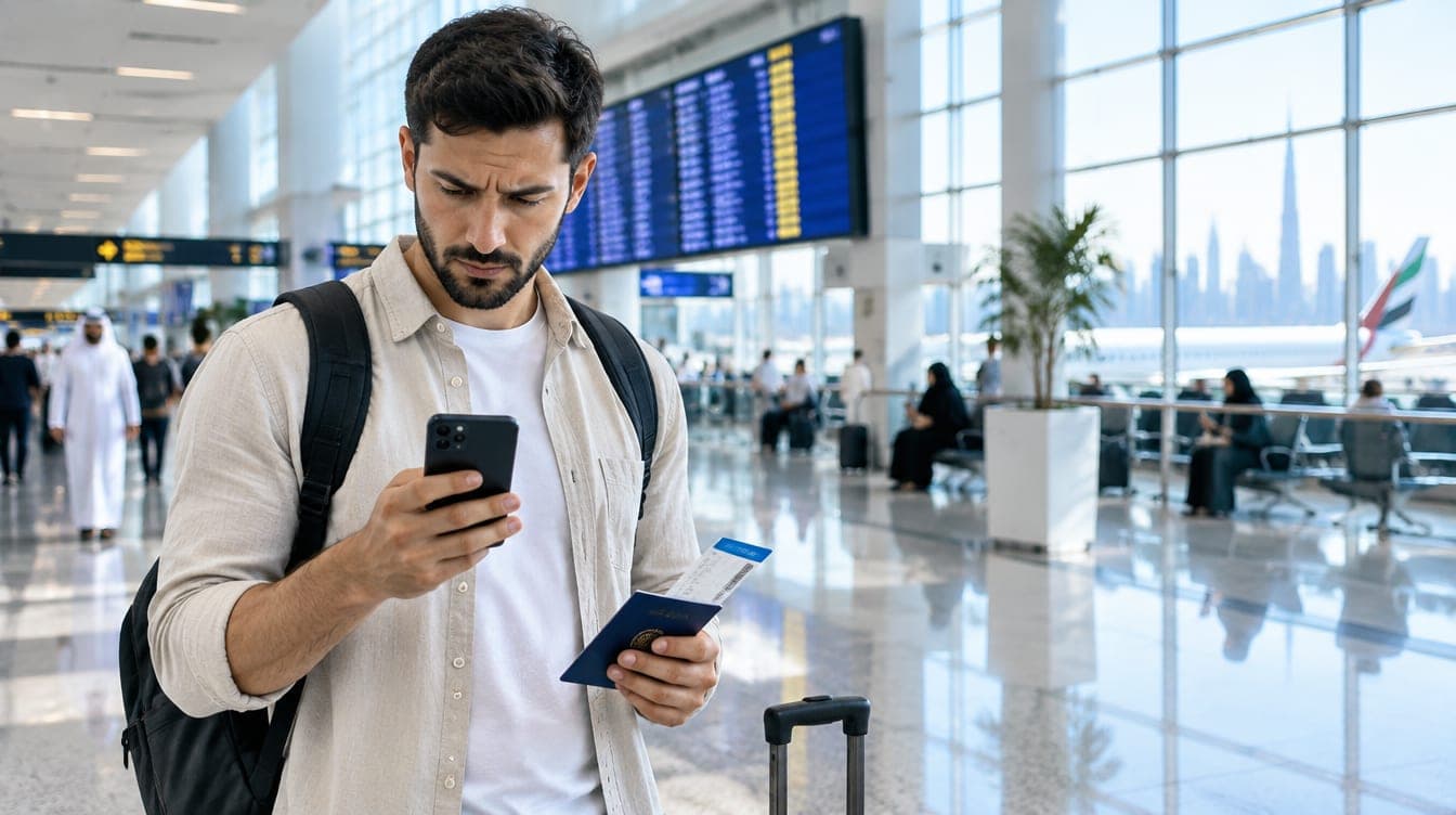 حركة المرور على طريق سريع في دبي وخلفه برج خليفة