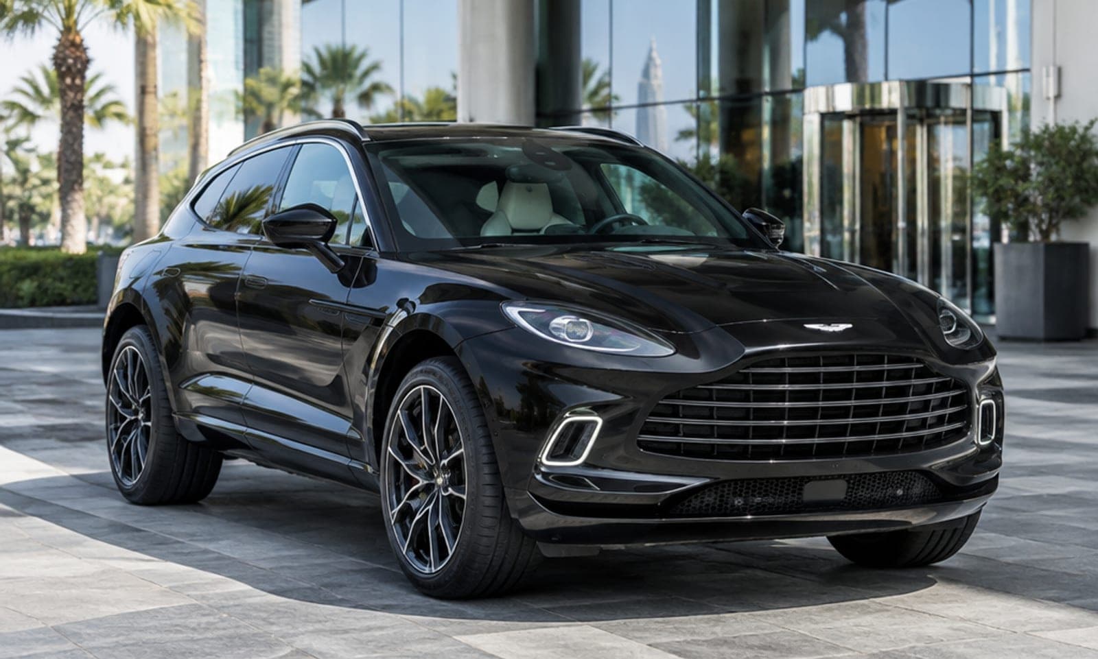 Aston Martin DBX rental car in Dubai