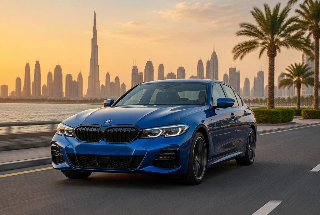 BMW 3 Series rental car in Dubai