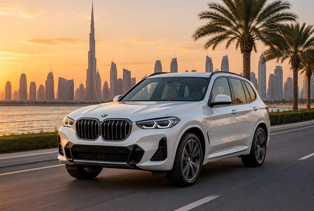 BMW X3 rental car in Dubai