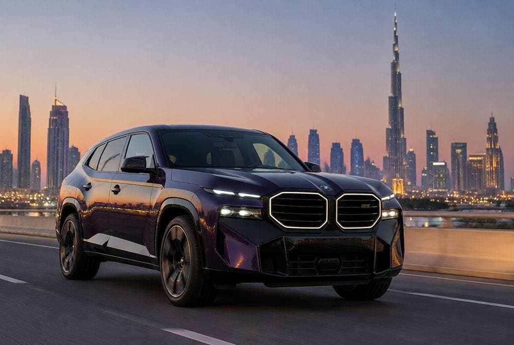 BMW XM rental car in Dubai