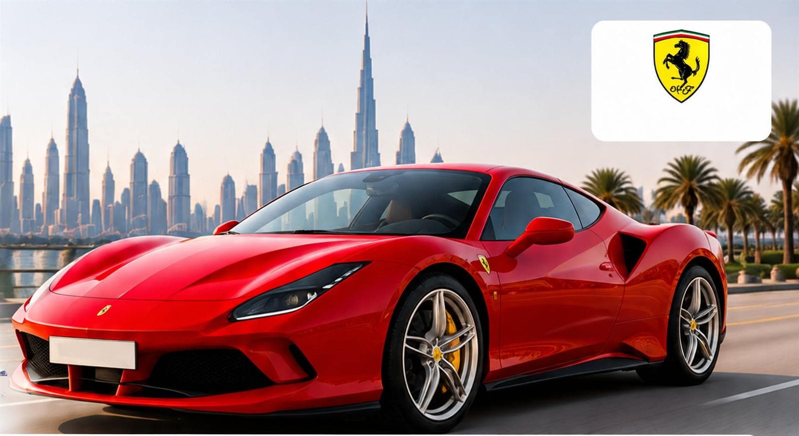 Ferrari rental car in Dubai