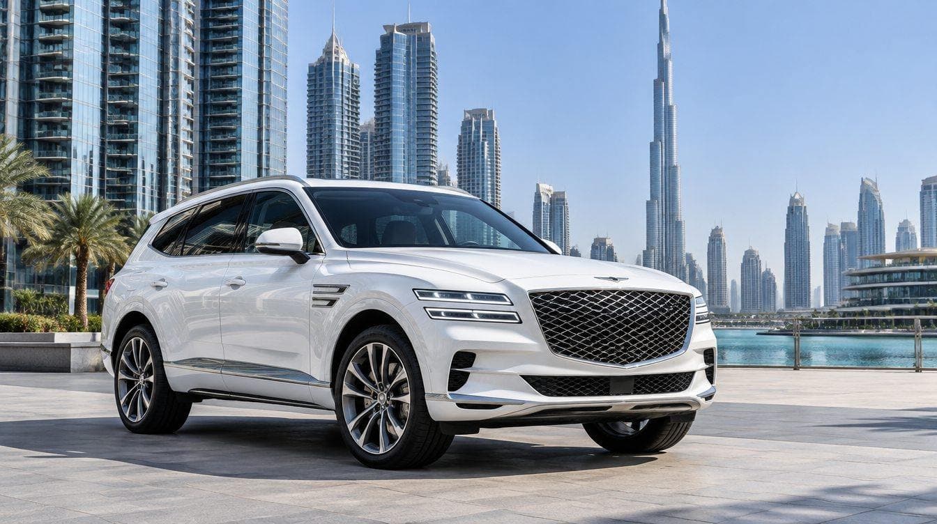 Genesis rental car in Dubai