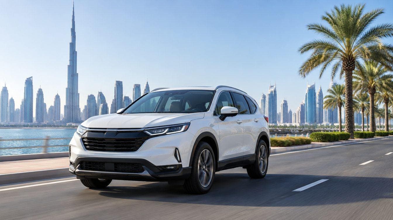 Honda rental car in Dubai