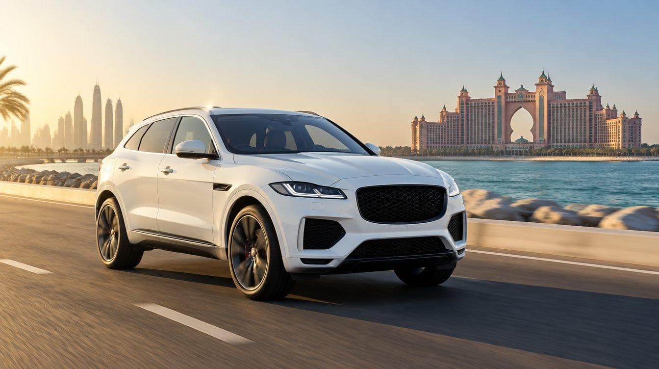 Jaguar rental car in Dubai