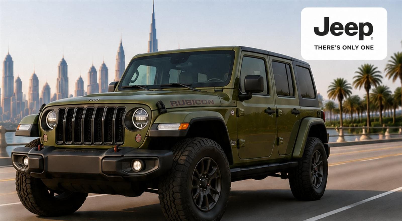 Jeep rental car in Dubai