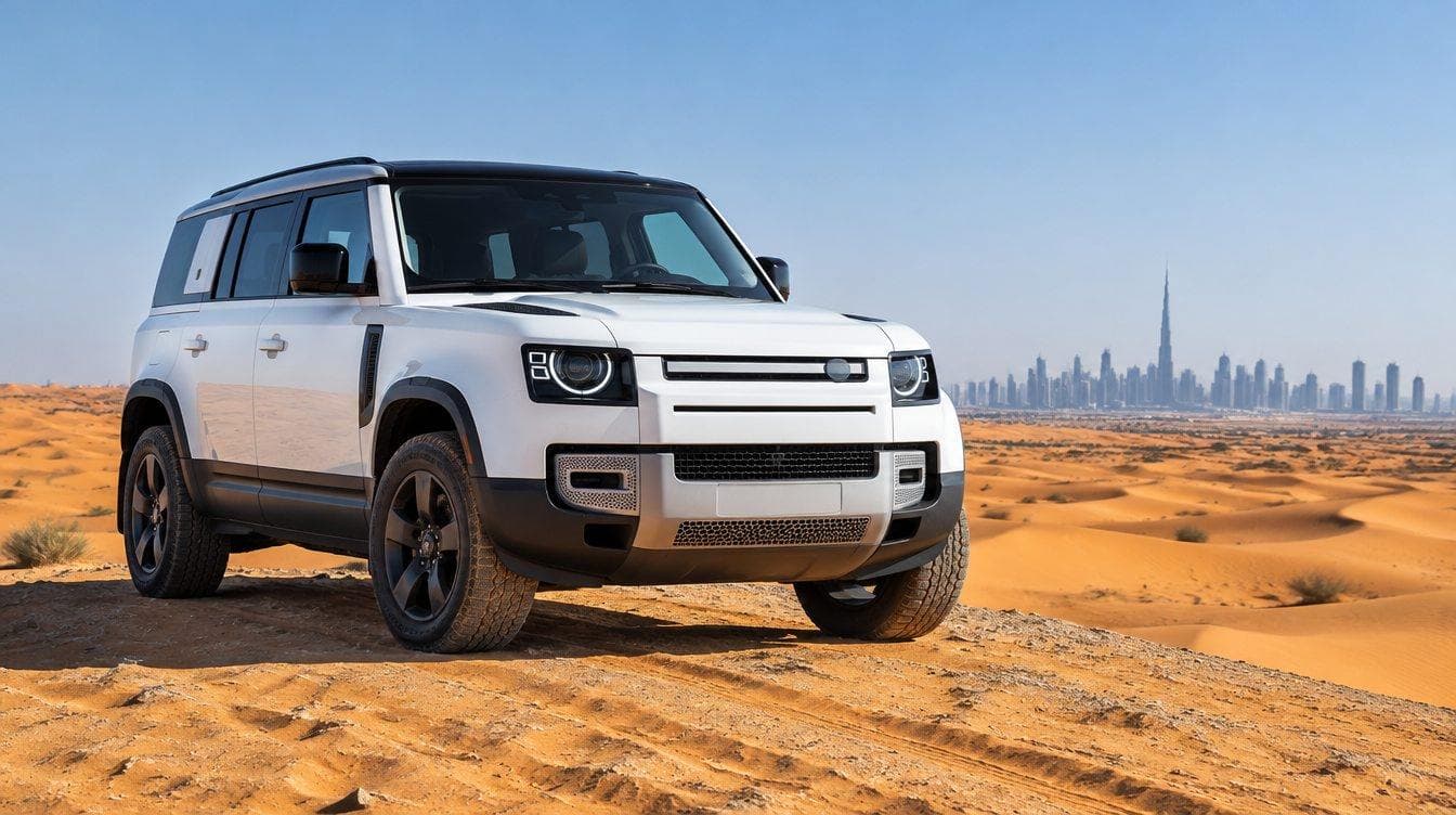 Land Rover rental car in Dubai