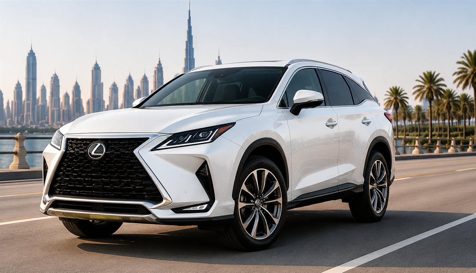 Lexus rental car in Dubai