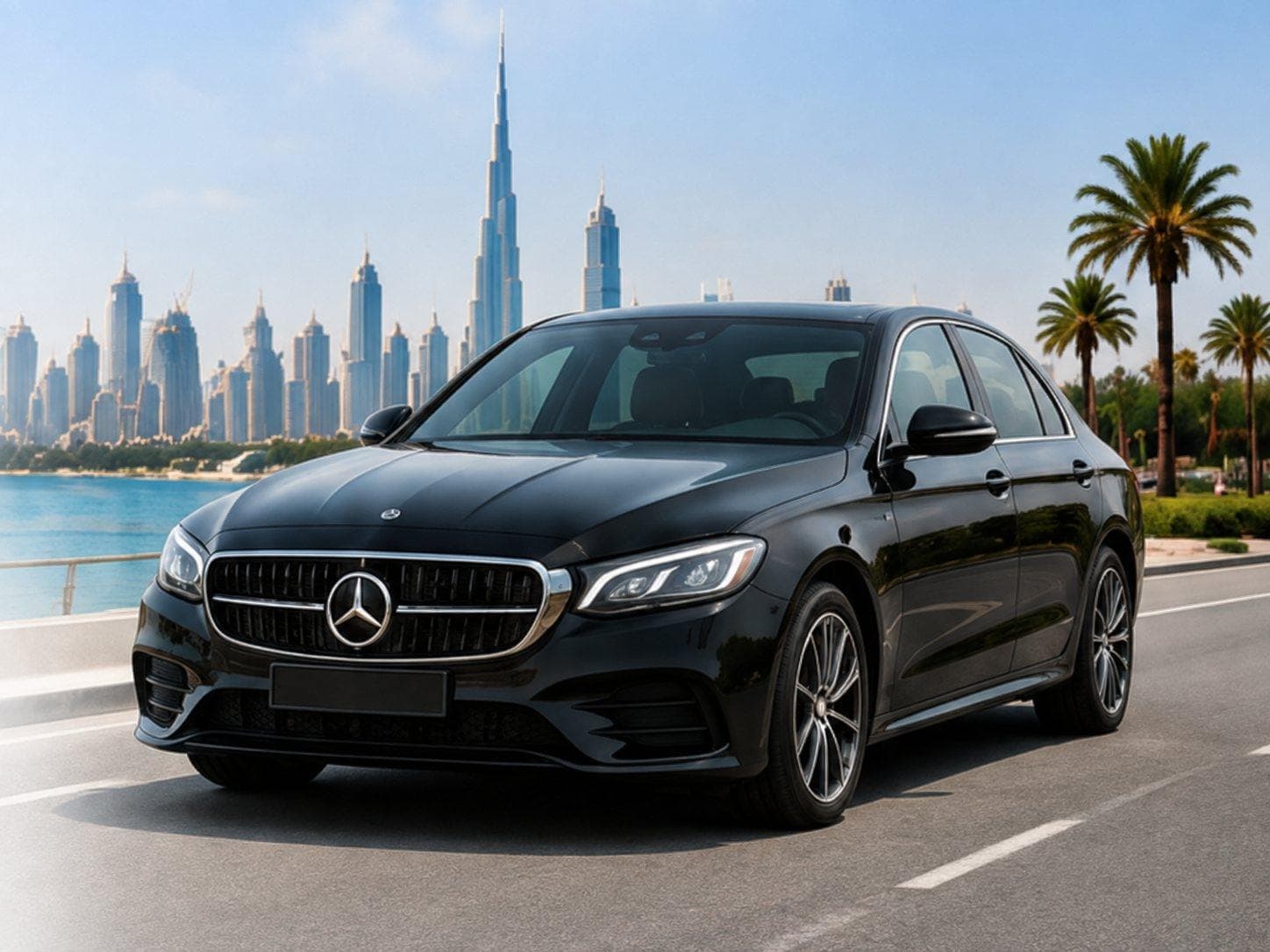 Mercedes-Benz rental car in Dubai