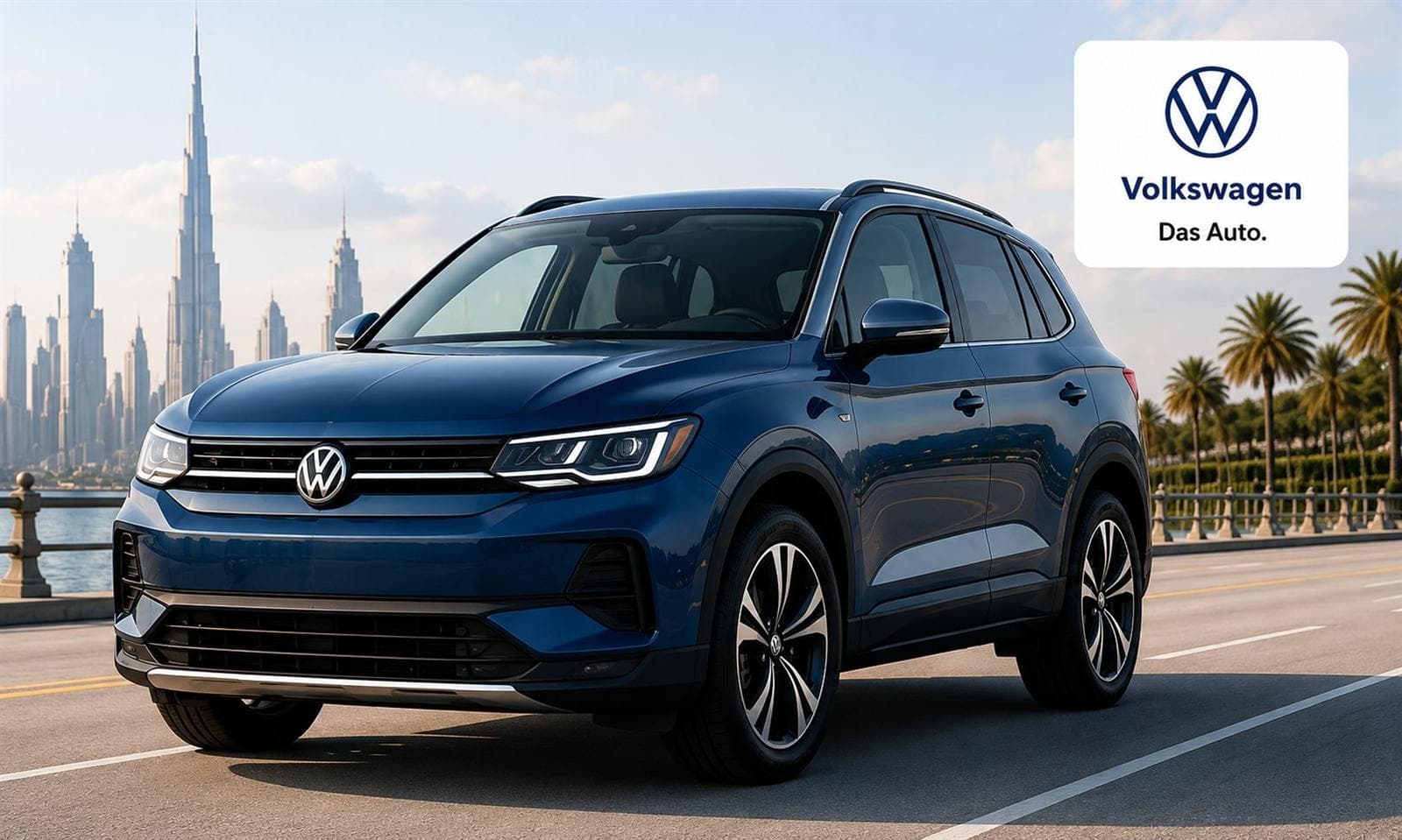 Volkswagen rental car in Dubai