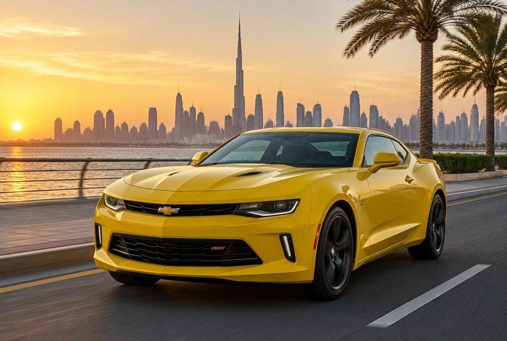 Chevrolet Camaro rental car in Dubai