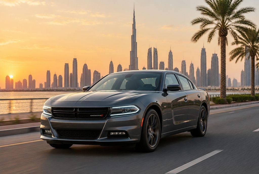Dodge Charger rental car in Dubai