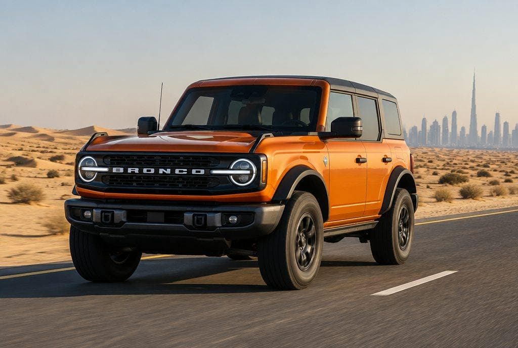 Ford Bronco rental car in Dubai