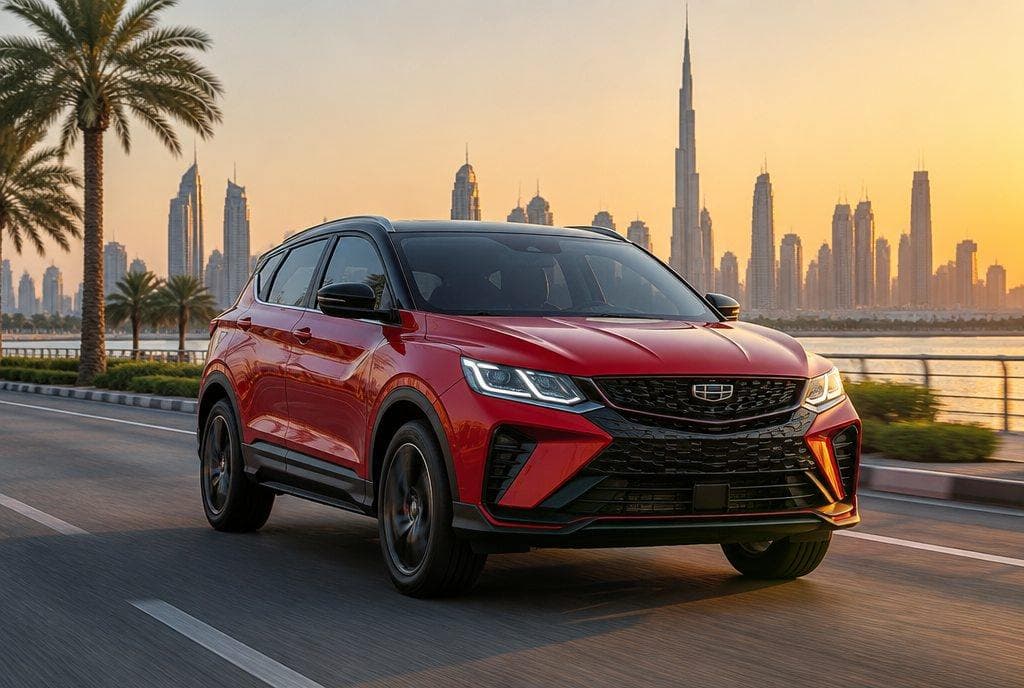 Geely Coolray rental car in Dubai