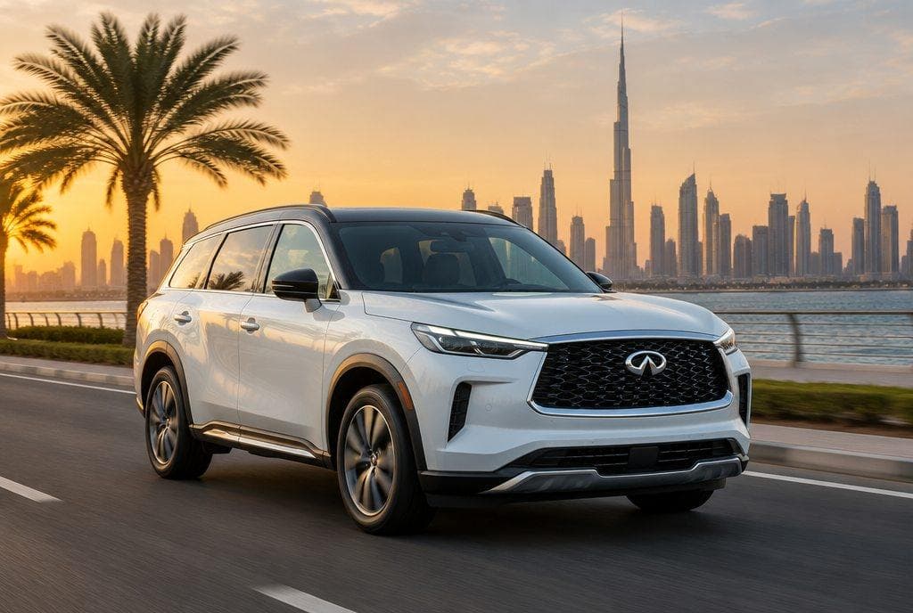 Infiniti QX60 rental car in Dubai