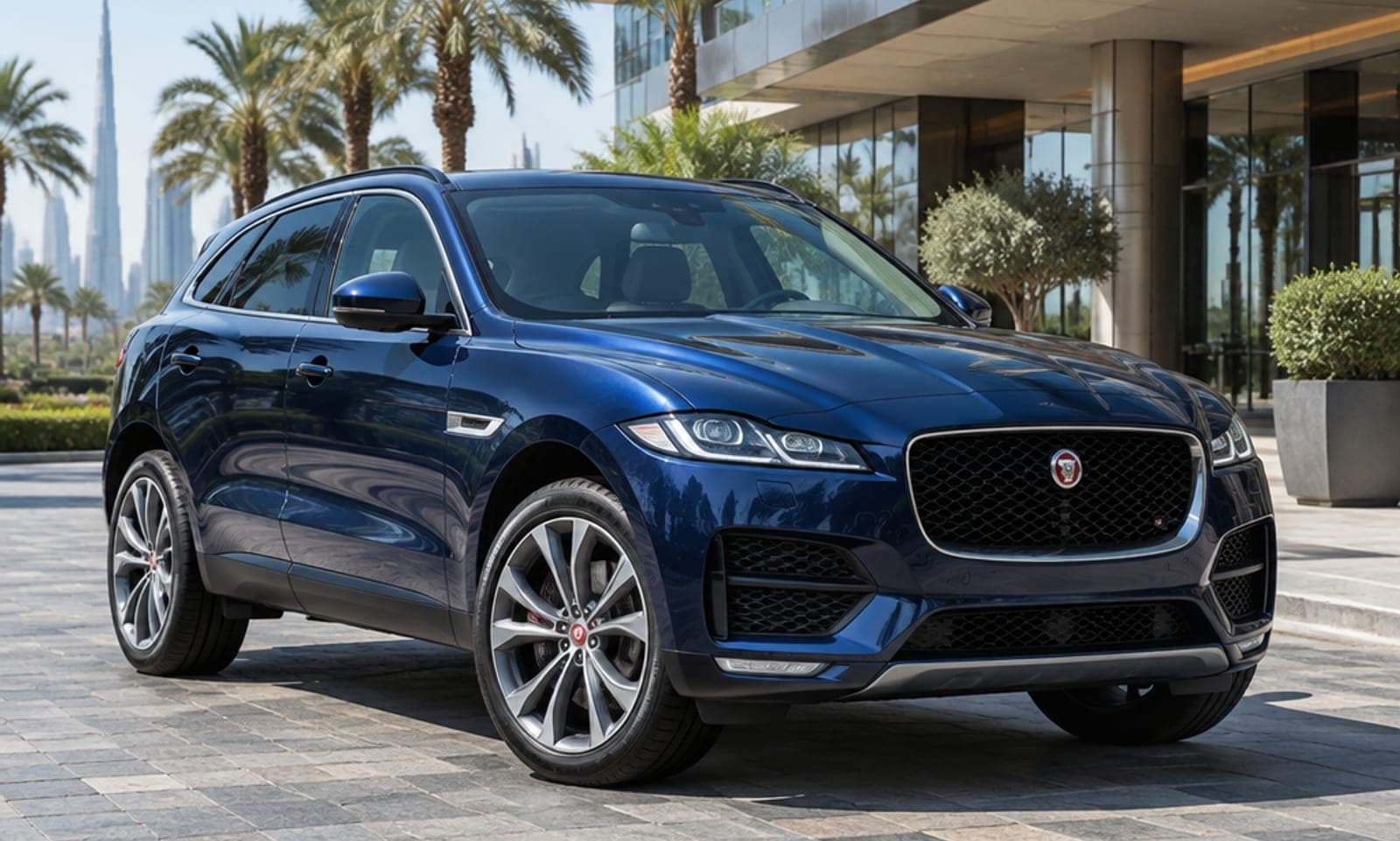 Jaguar F-Pace rental car in Dubai