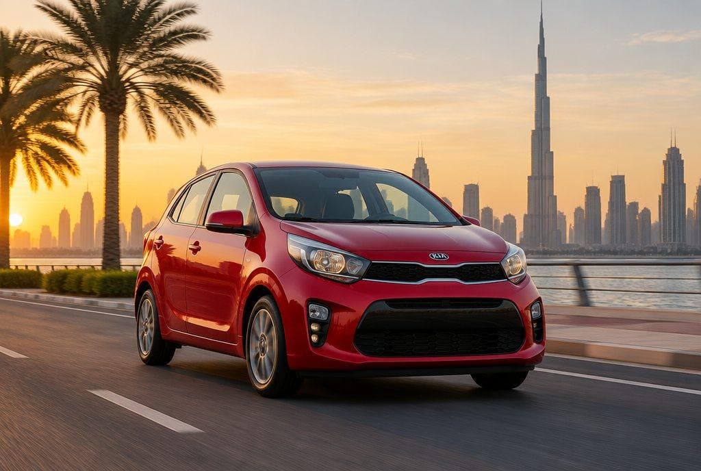 Kia Picanto rental car in Dubai