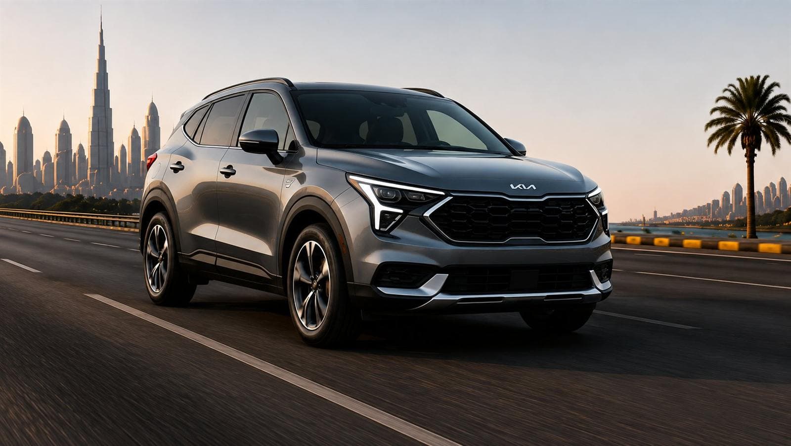 Kia Sportage rental car in Dubai