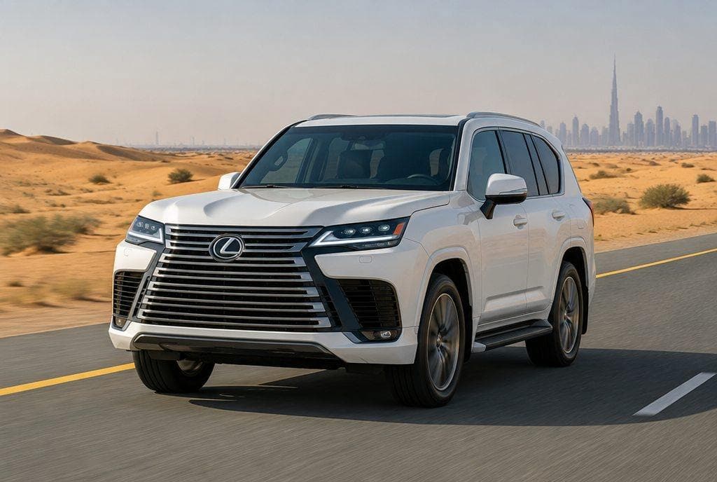 Lexus LX 600 rental car in Dubai