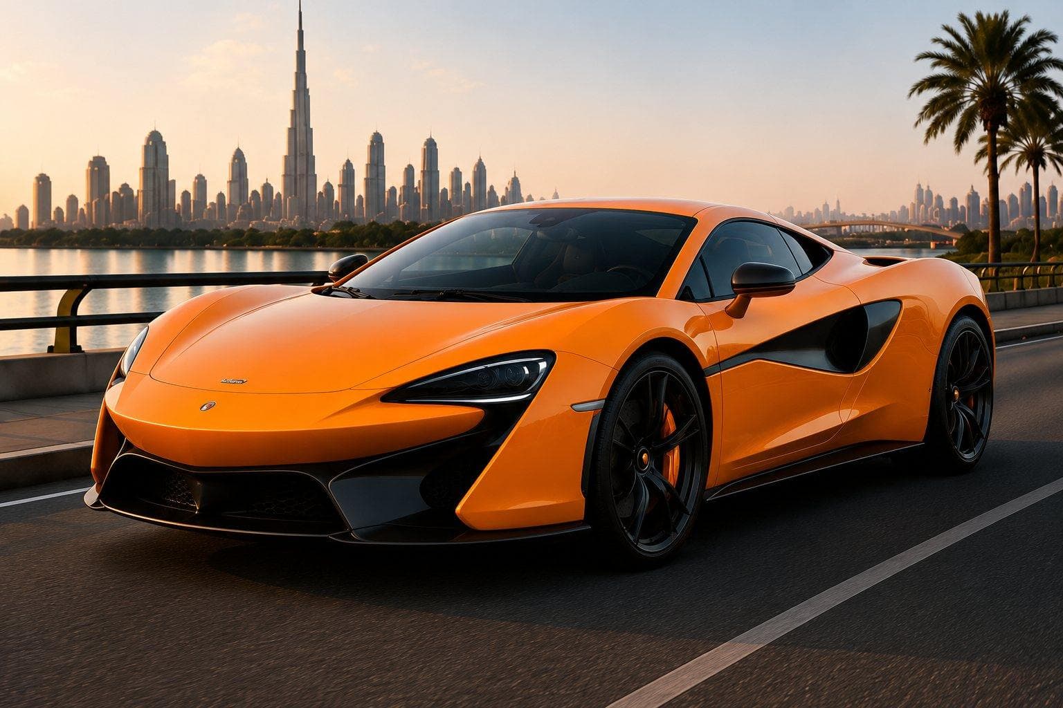 McLaren 570S rental car in Dubai