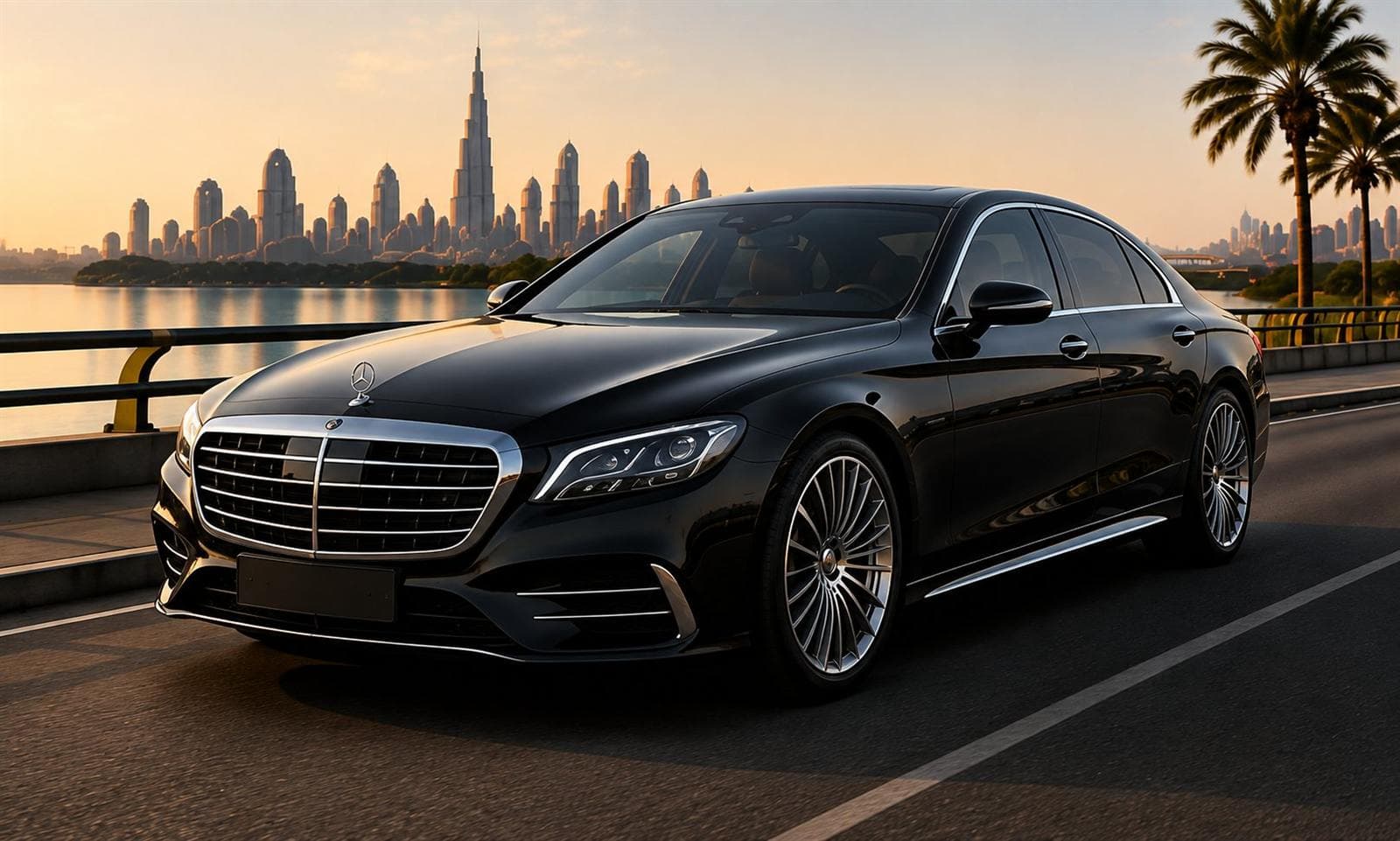 Mercedes S-Class rental car in Dubai