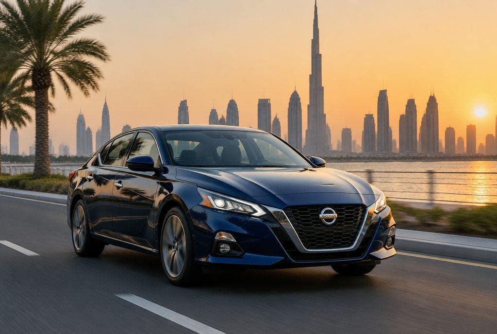 Nissan Altima rental car in Dubai