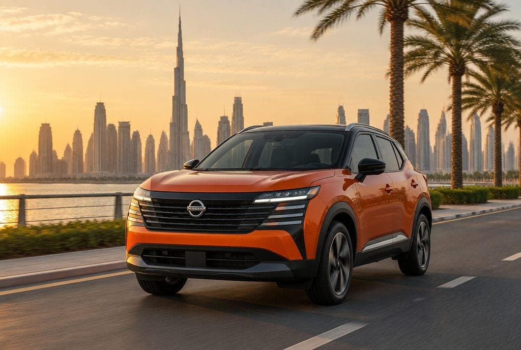 Nissan Kicks rental car in Dubai