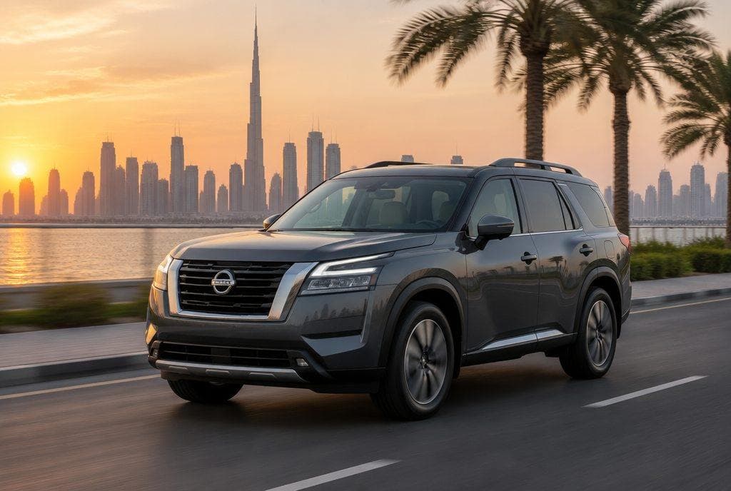 Nissan Pathfinder rental car in Dubai