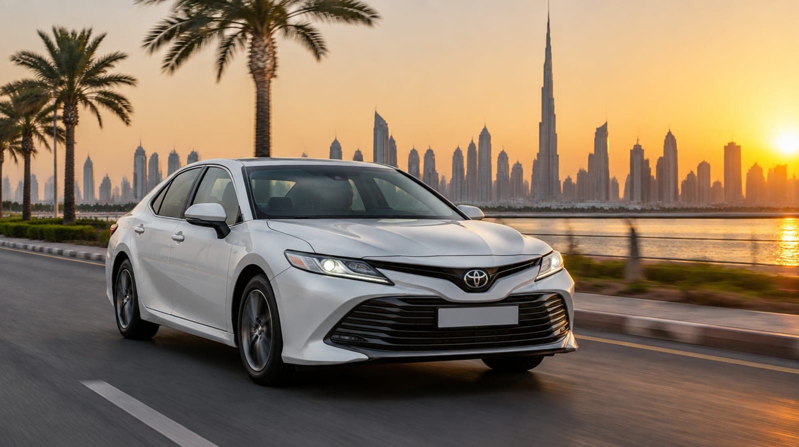 Toyota Camry rental car in Dubai
