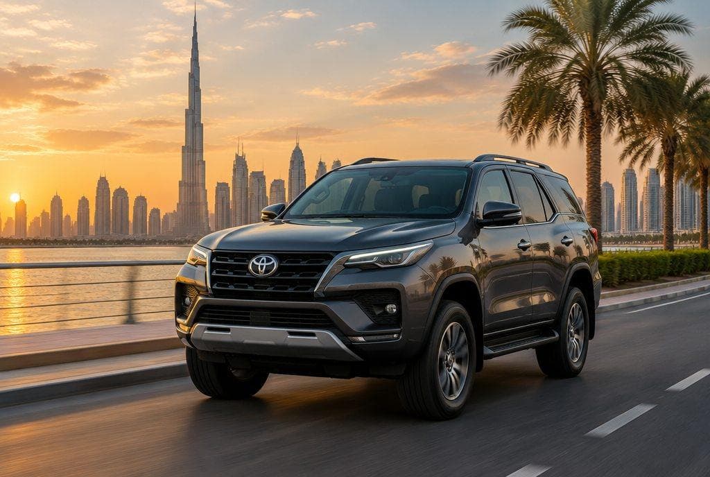 Toyota Fortuner rental car in Dubai
