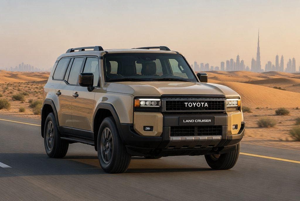 Toyota Land Cruiser Prado rental car in Dubai