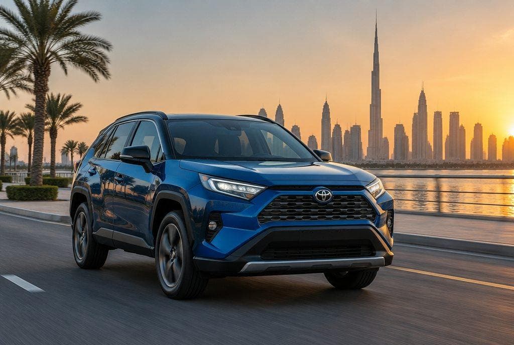 Toyota RAV4 rental car in Dubai