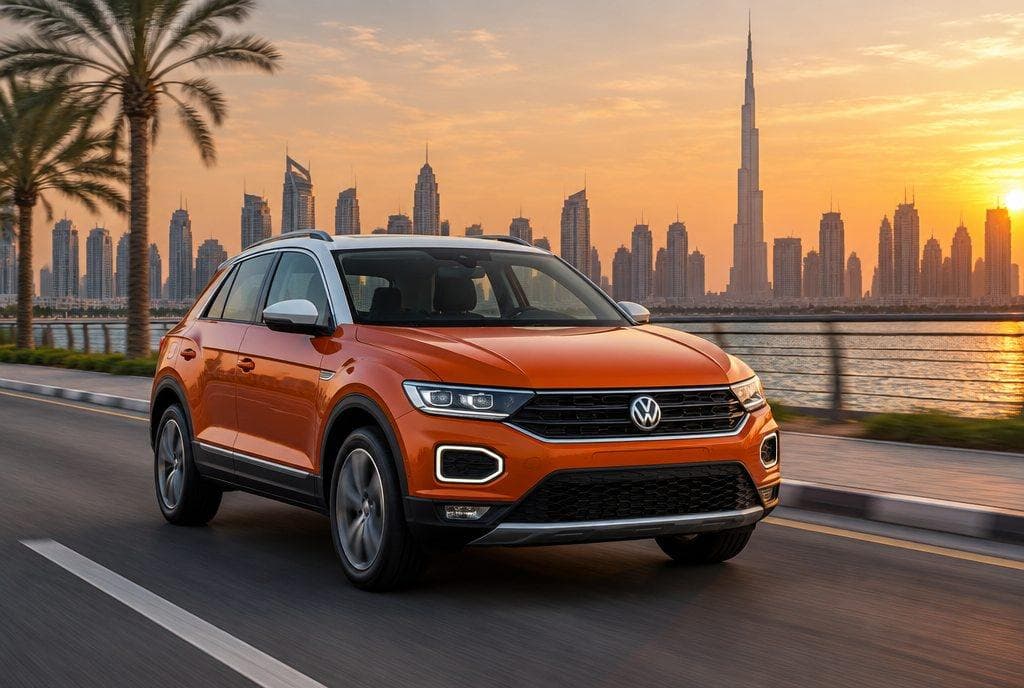 Volkswagen T-Roc rental car in Dubai