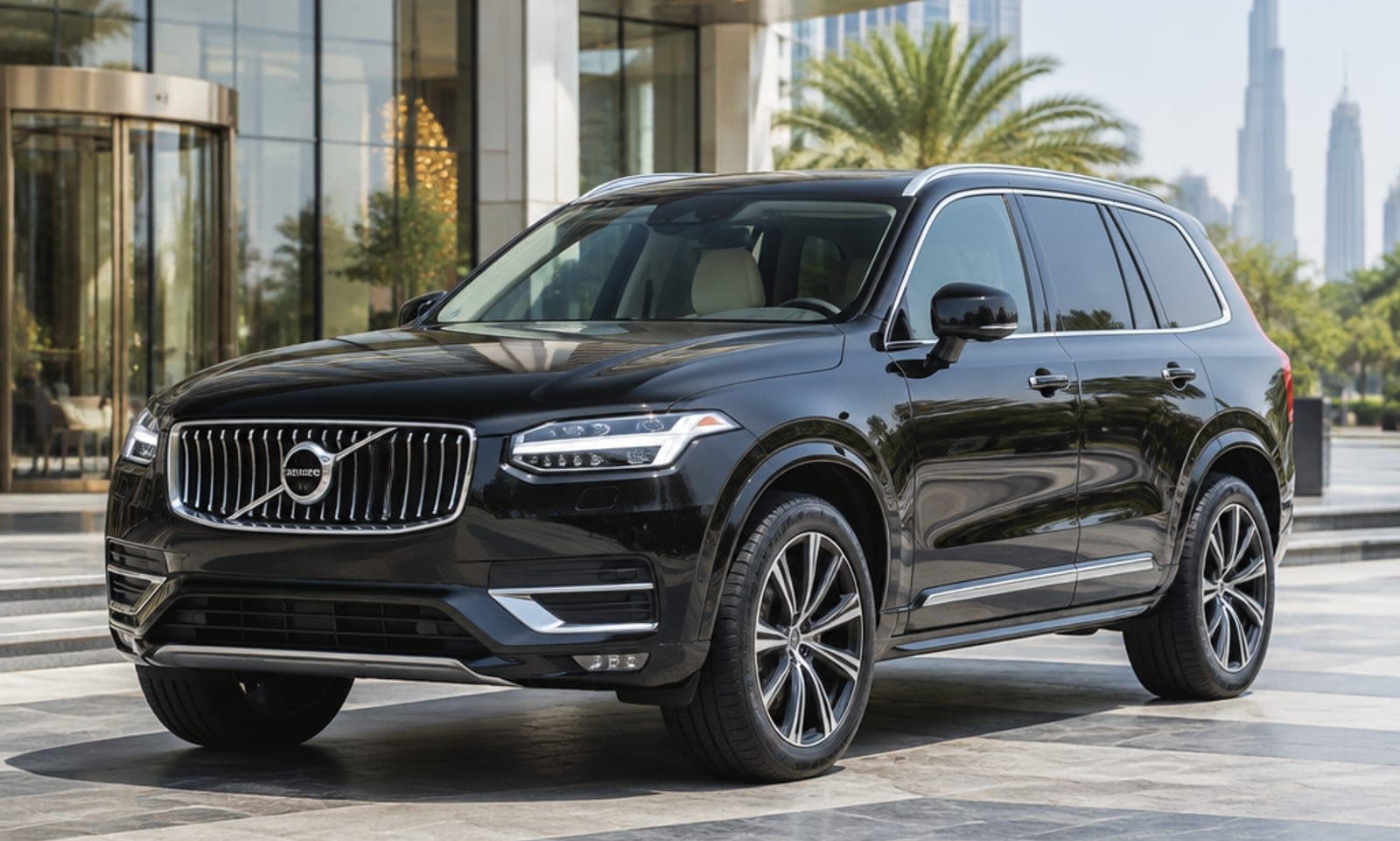 Volvo XC90 rental car in Dubai
