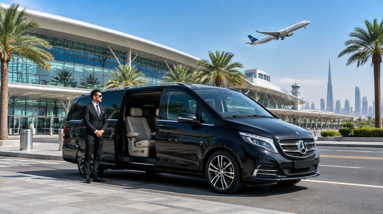 Meet and greet airport transfers at DXB Dubai International and DWC Al Maktoum International