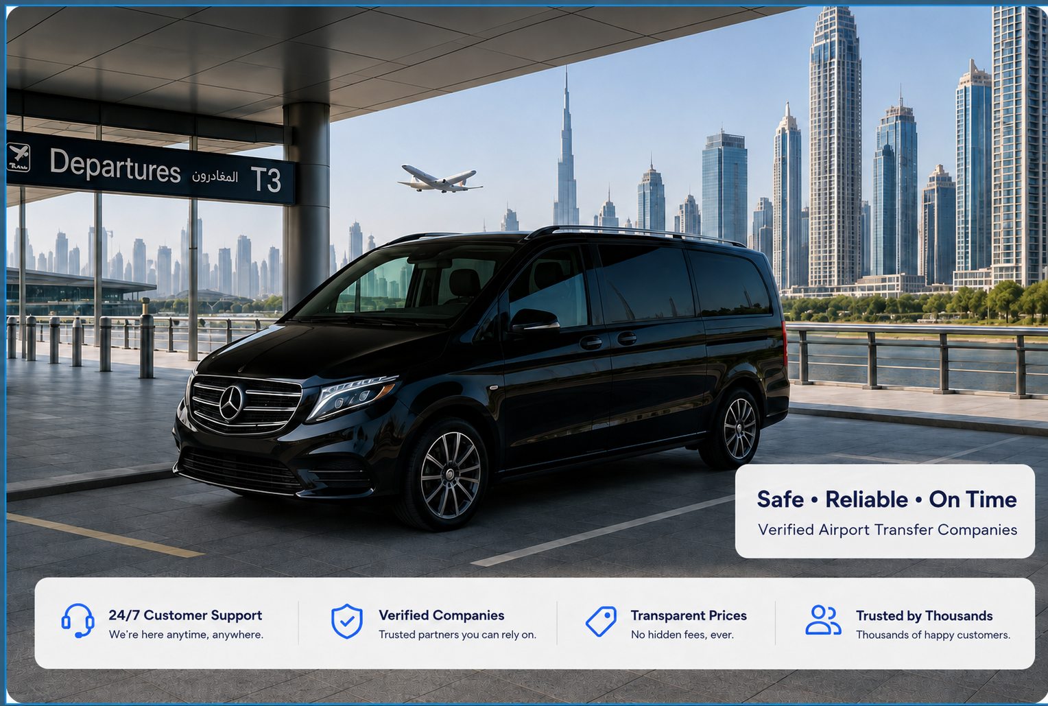Airport transfer companies in Dubai — compare verified providers