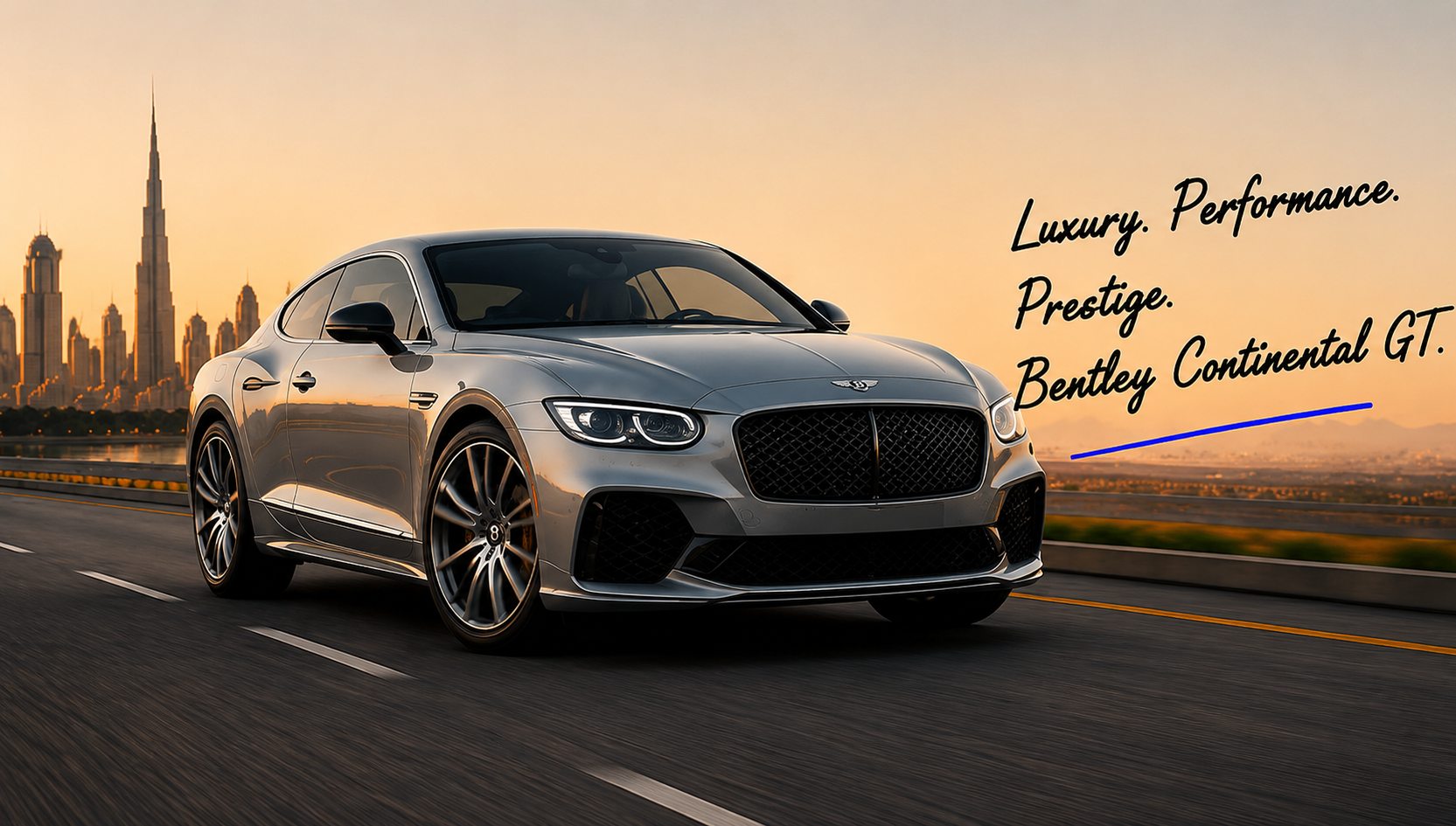 Bentley Continental GT rental in Dubai — compare verified companies and real prices