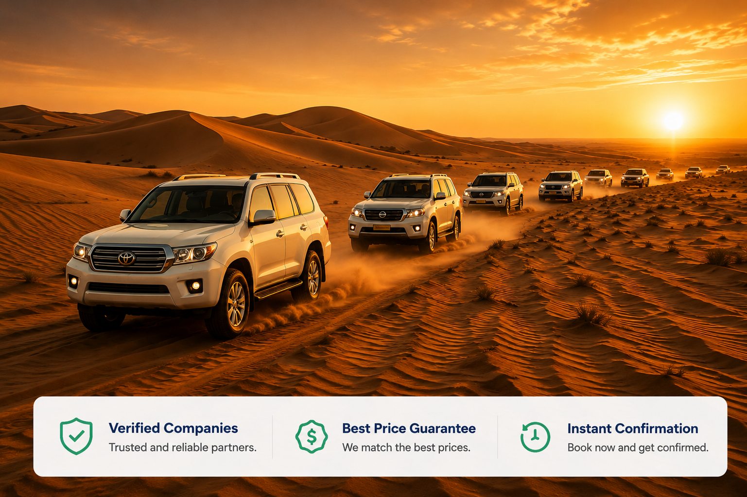 Desert safari companies in Dubai — compare verified operators