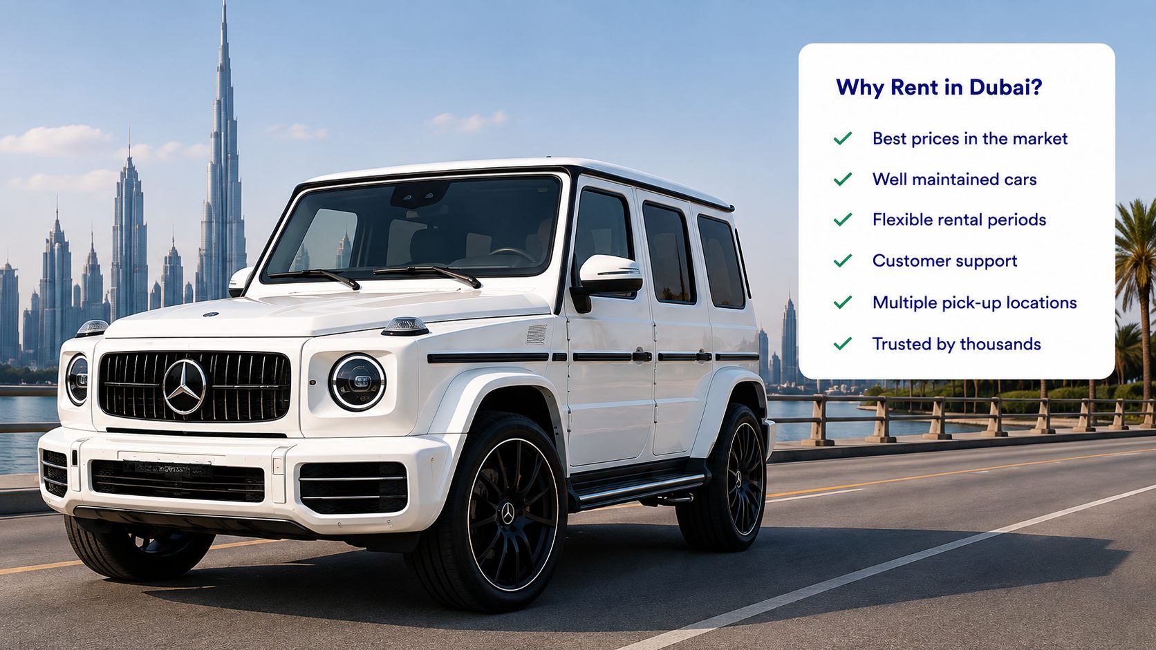 Car rental in Dubai — compare verified companies and real prices