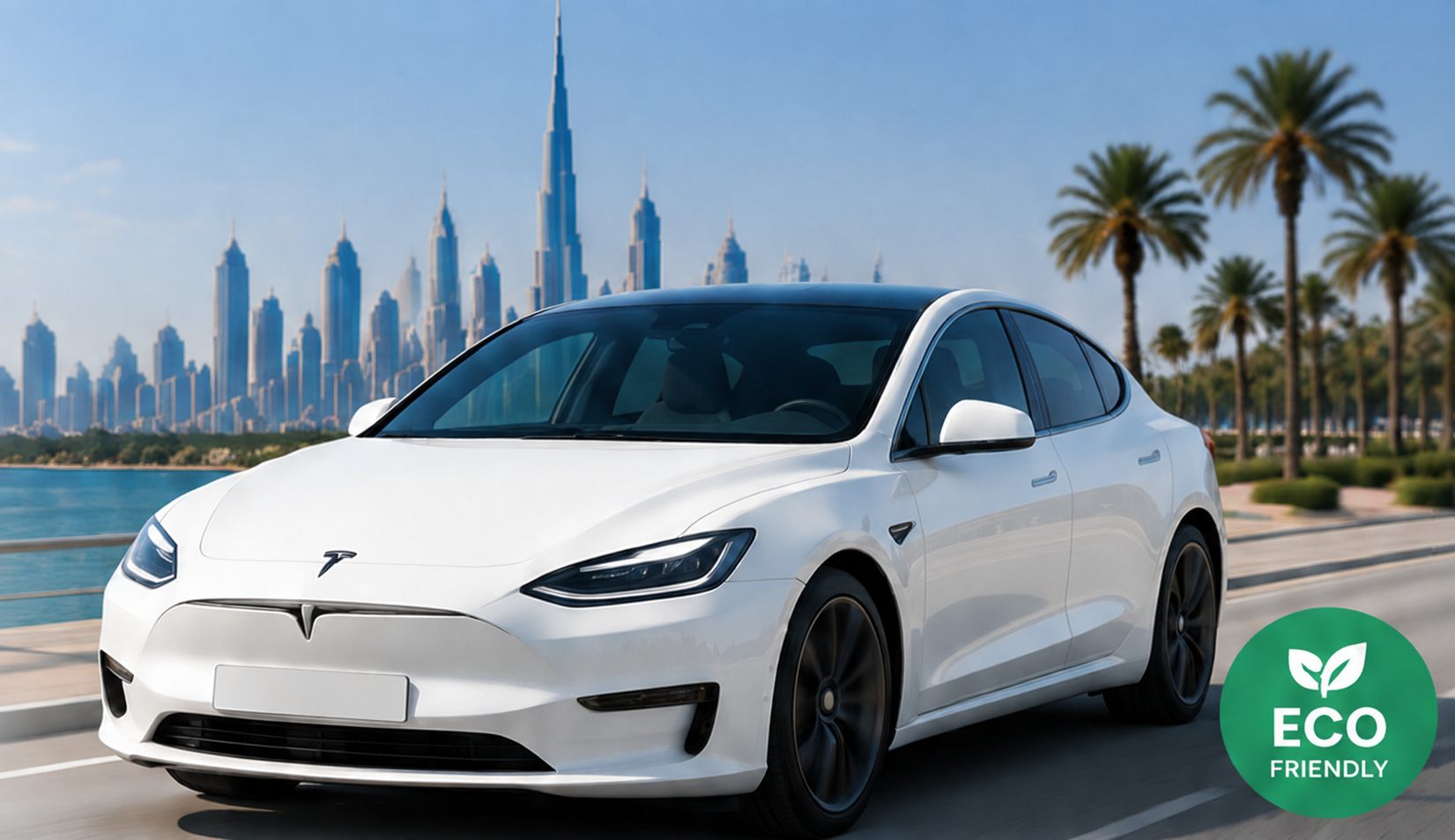 Electric car rental in Dubai