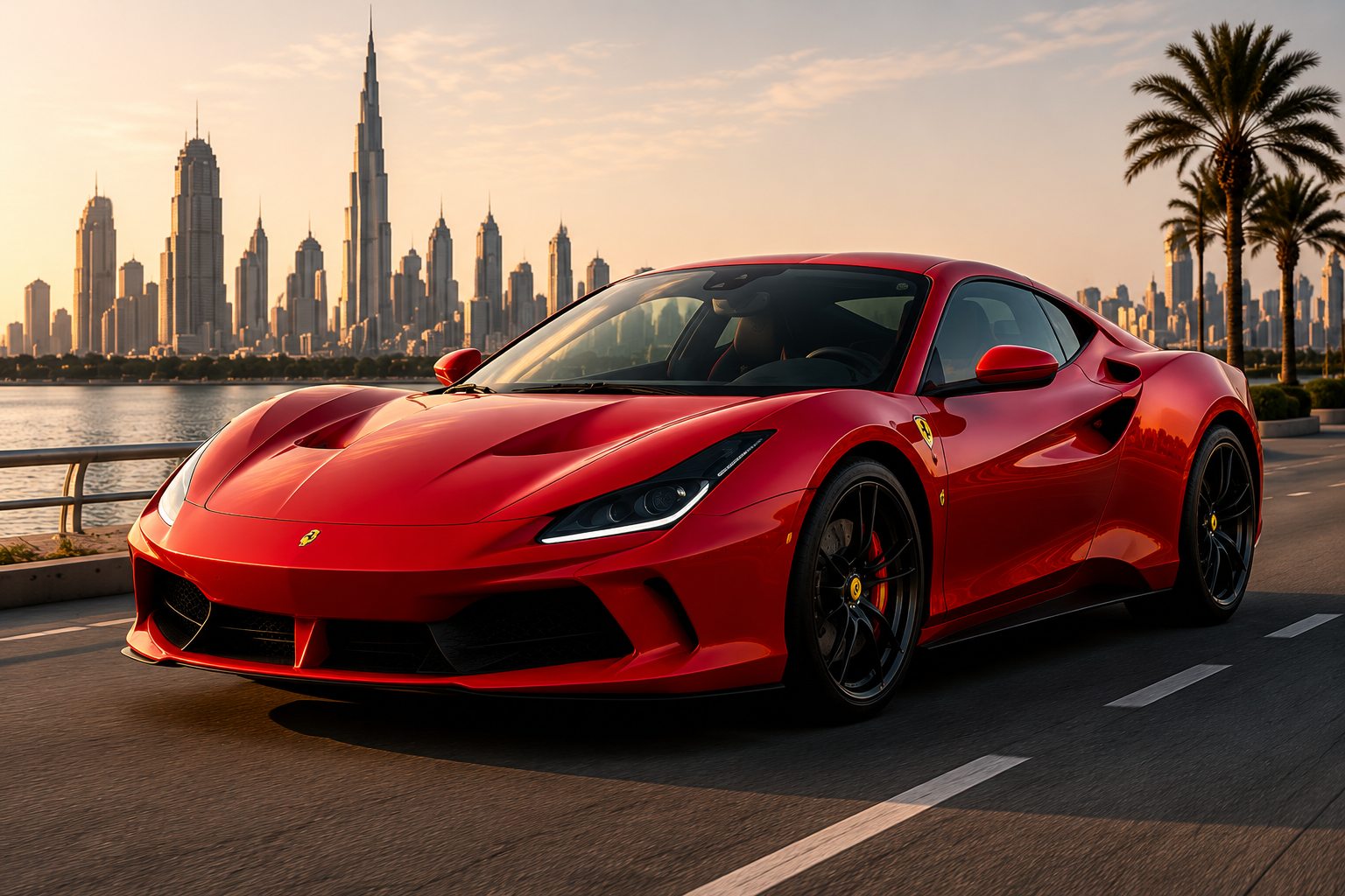 Ferrari F8 Tributo rental in Dubai — compare verified companies and real prices