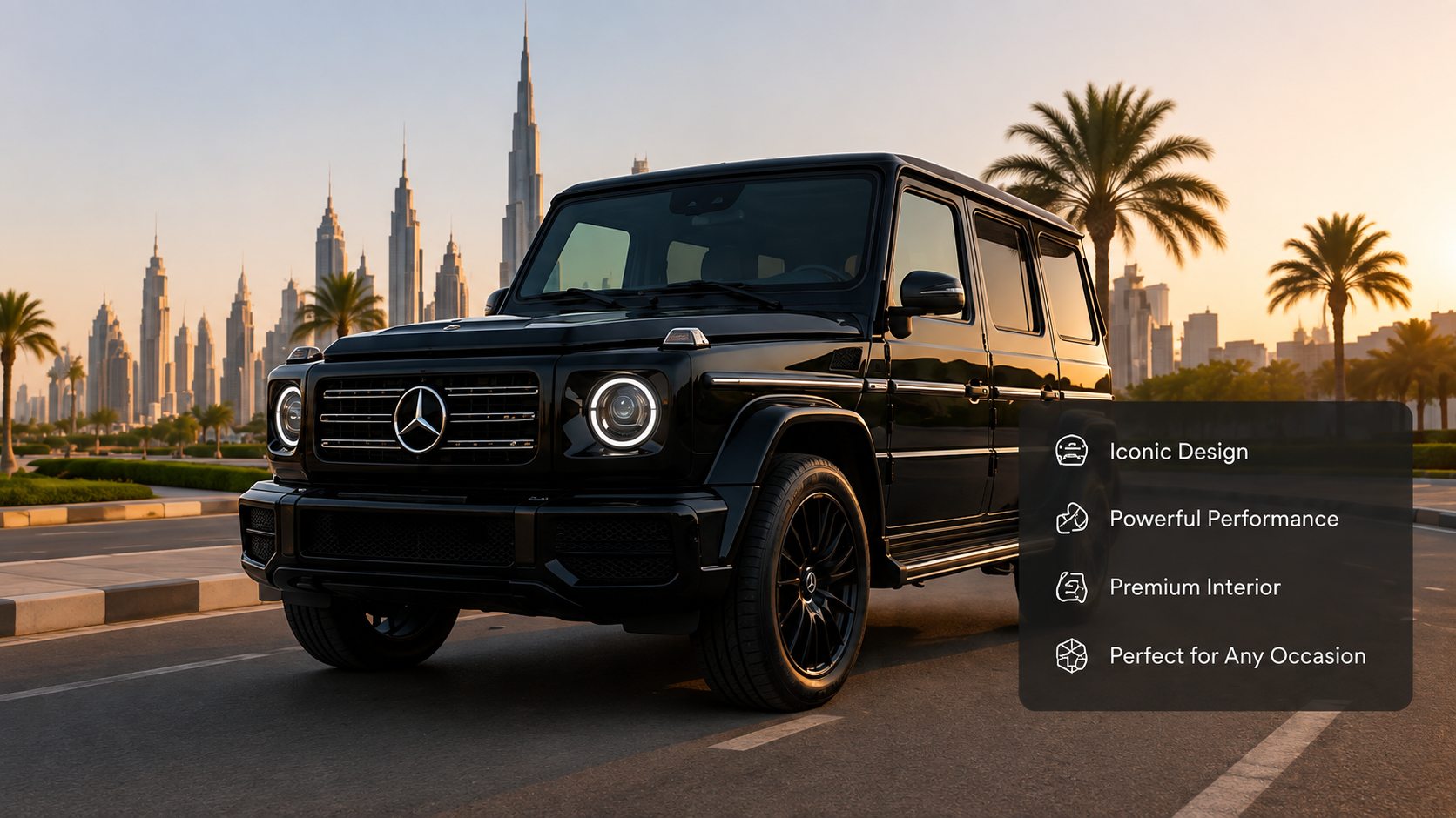 G Wagon rental in Dubai — compare verified companies and real prices