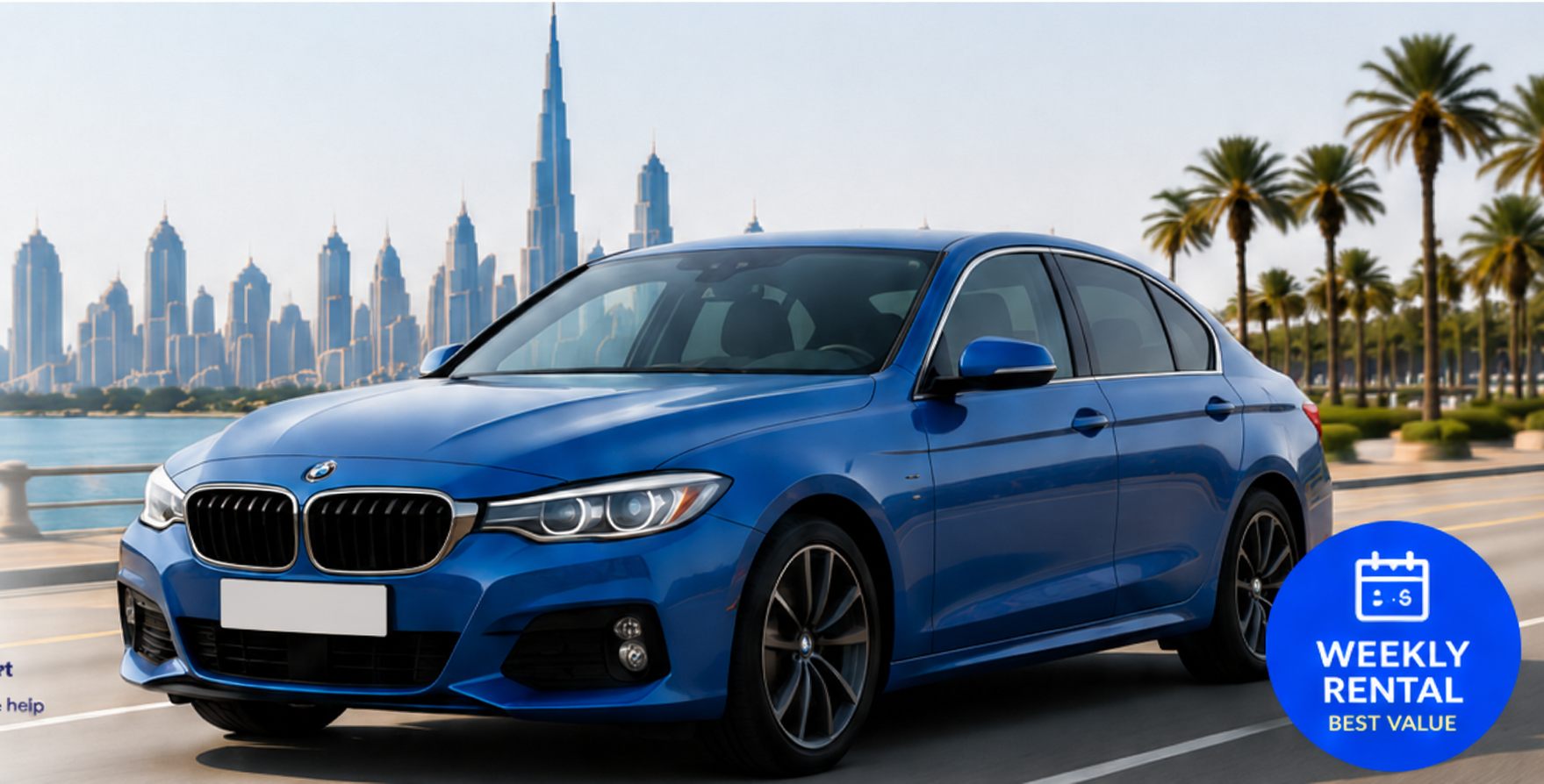 Weekly car rental in Dubai