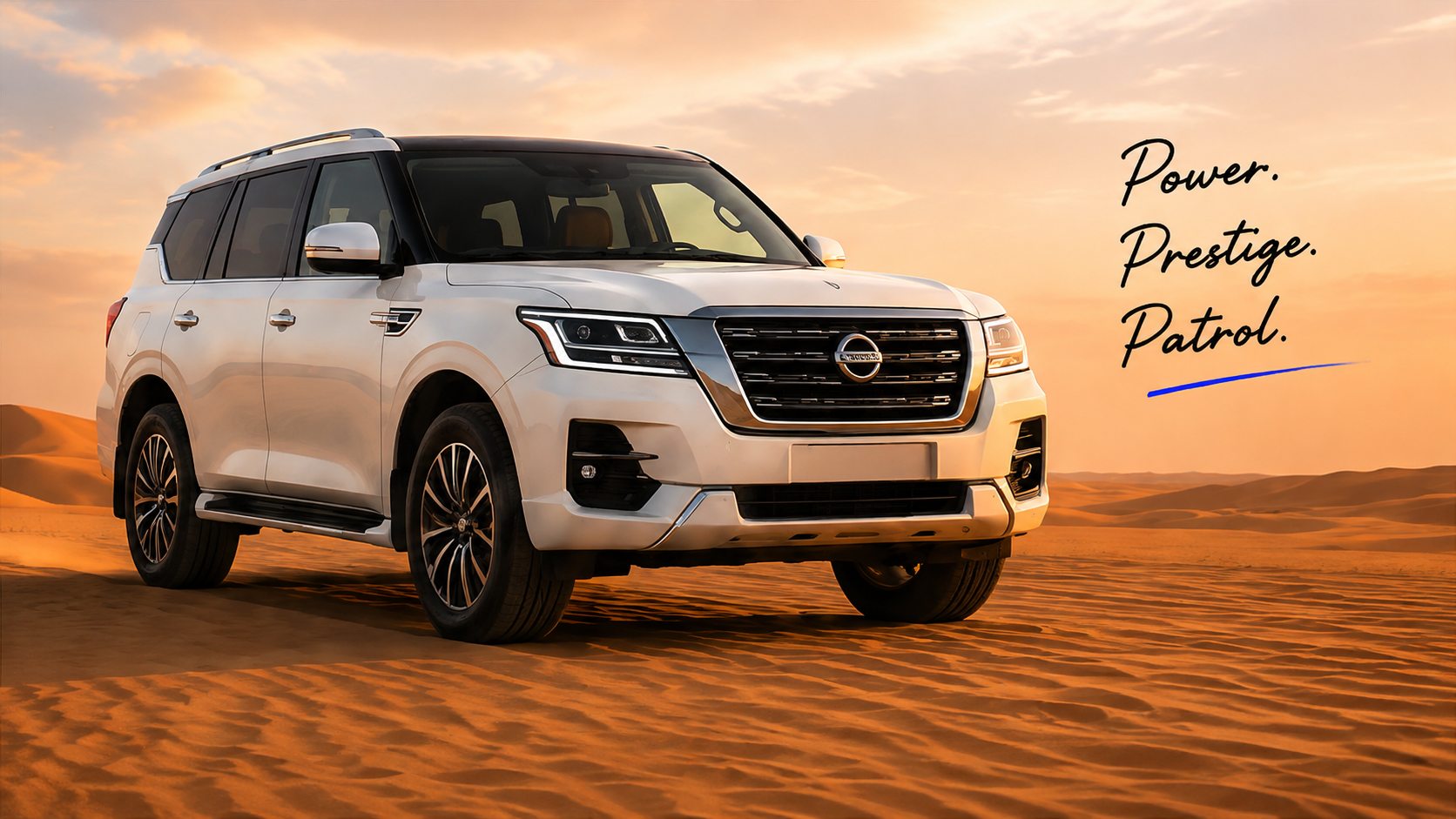 Nissan Patrol in the Dubai desert — power, prestige, Patrol