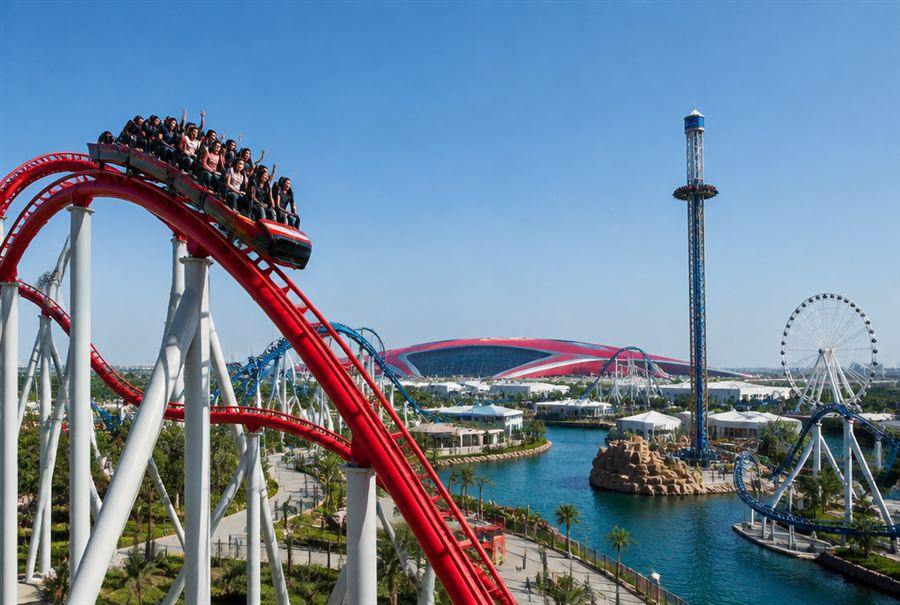 Ferrari World وWarner Bros.